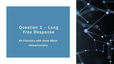 2005 Chemistry Free Response Answers PDF