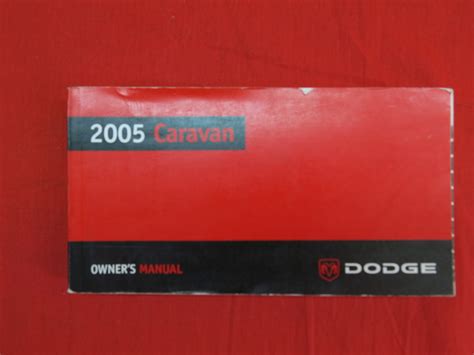 2005 Dodge Caravan Owners Manual Ebook Epub