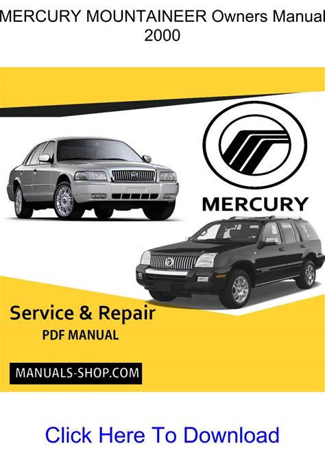 2005 Mercury Mountaineer  Owners Manual Ebook Reader