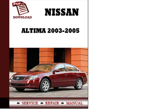 2005 Nissan Altima Service Manual Ebook Epub