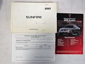 2005 Pontiac Sunfire  Owners Manual Ebook Kindle Editon