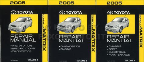 2005 Toyota Matrix Owners Manual Ebook Reader