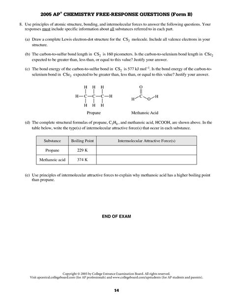 2005 ap chem frq