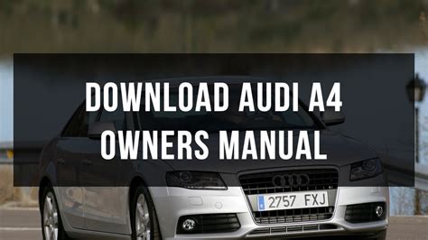 2005 audi a4 quattro owners manual Kindle Editon