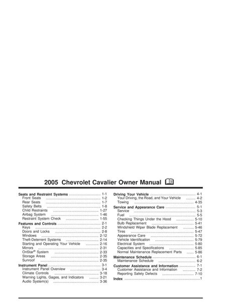 2005 cavalier service manual pdf Reader