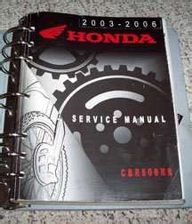 2005 honda cbr600rr service manual Reader