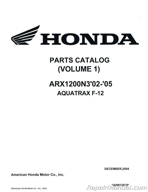 2005 honda f12 manual Doc