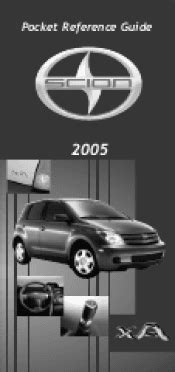 2005 scion xa owners manual pdf PDF