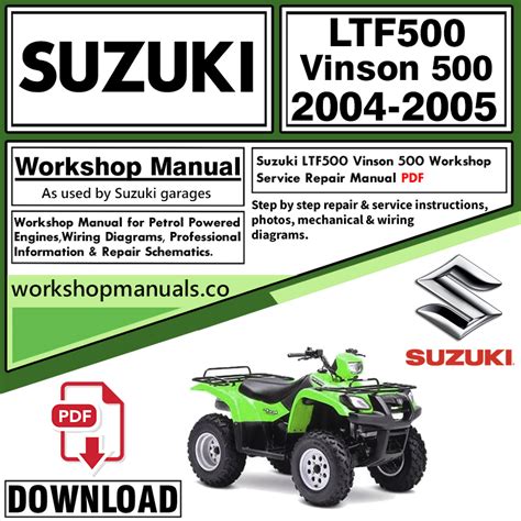 2005 service manual suzuki vinson 500 Reader