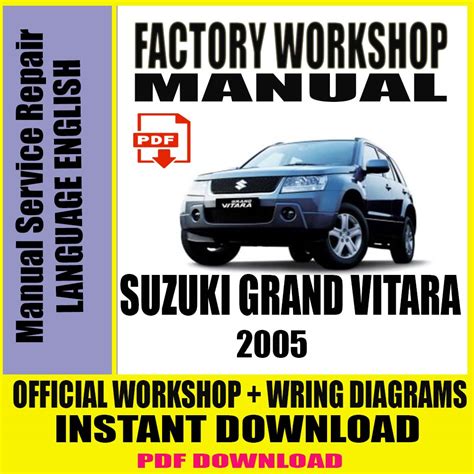 2005 suzuki grand vitara factory service repair manual Epub