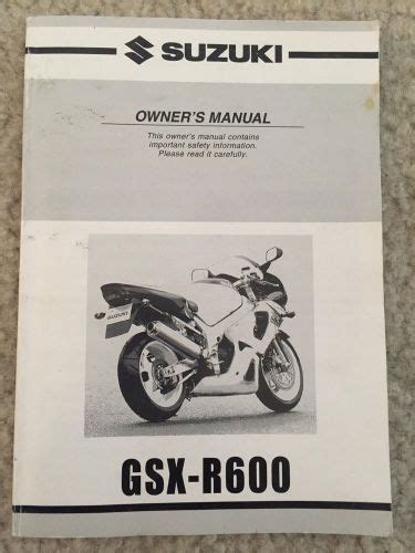 2005 suzuki gsxr600 owner manual Reader