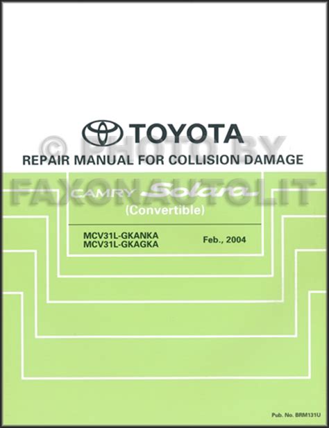 2005 toyota camry repair manual free Reader