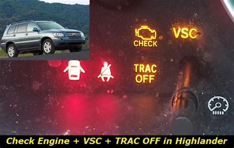 2005 toyota highlander check engine light vsc trac off Epub