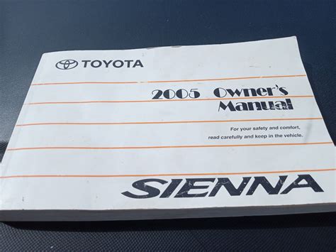 2005 toyota sienna owners manual Doc