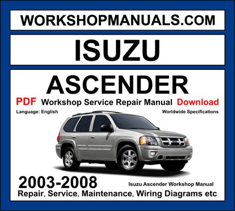 2006 Isuzu Ascender Owners Manual  Ebook Epub