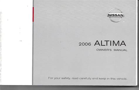 2006 Nissan Altima Owners Manual  Ebook Epub