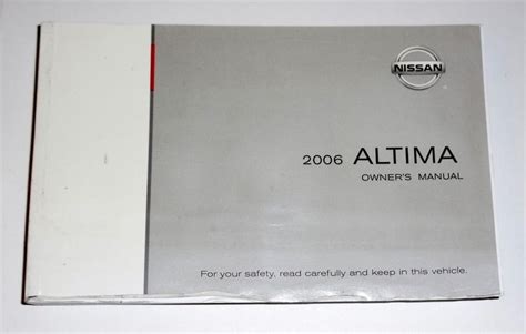 2006 Nissan Altima Owners Manual  Ebook Epub