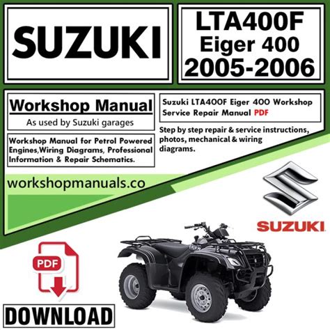 2006 Suzuki Eiger 400 4x4 Repair Manual Ebook PDF