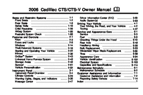 2006 cadillac owners manual Kindle Editon