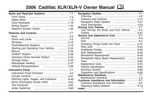 2006 cadillac xlr owners manual Ebook Reader