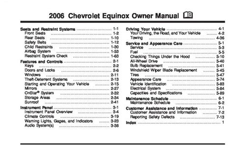 2006 equinox owners manual Kindle Editon