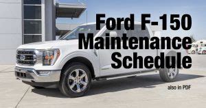 2006 ford f150 scheduled maintenance guide Reader