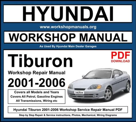 2006 hyundai tiburon repair manual free download Doc