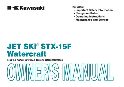 2006 kawasaki jet ski 15f maintenance schedules Kindle Editon
