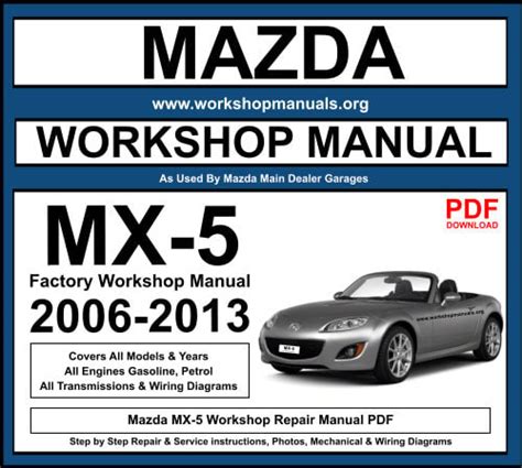 2006 mazda mx 5 service manual pdf Kindle Editon