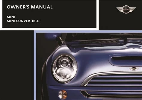 2006 mini cooper convertible owner manual Epub