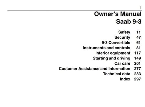 2006 saab 9 3 owners manual Epub