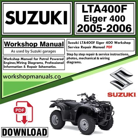 2006 suzuki eiger 400 4x4 repair manual Reader