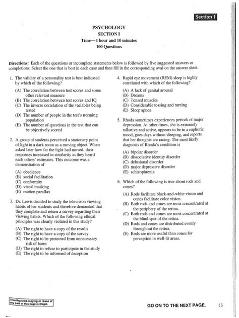 2007 Ap Psychology Exam Answers Reader