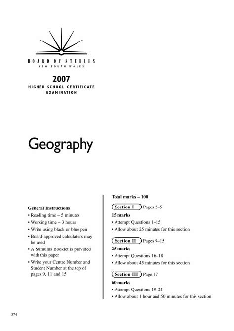 2007 Hsc Geography Answers Doc