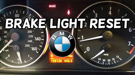 2007 bmw brake light reset Reader