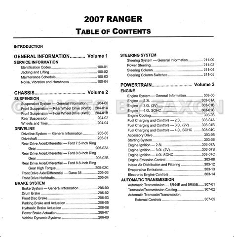 2007 ford ranger manual Doc