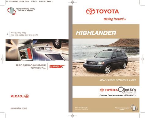 2007 highlander owners manual Doc