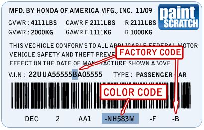 2007 honda odyssey paint code Epub