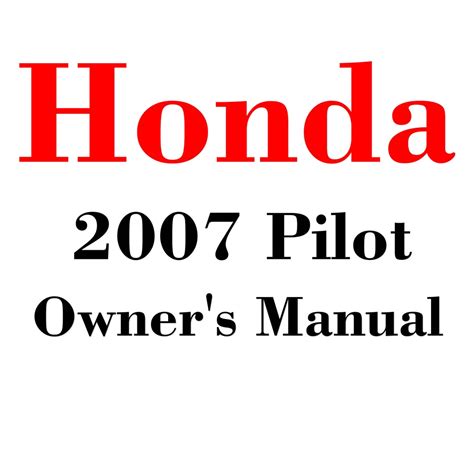 2007 honda pilot repair manual Ebook Reader