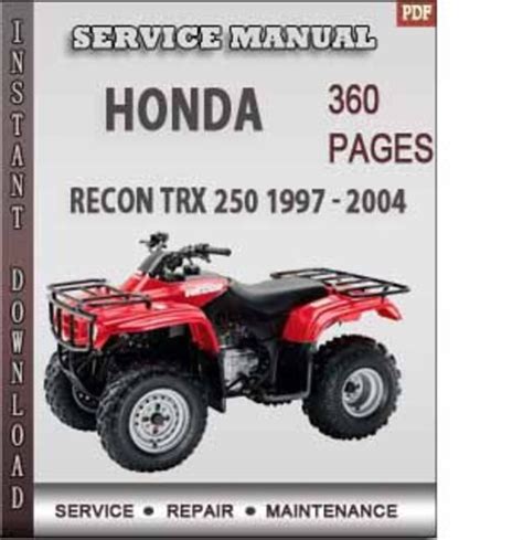 2007 honda recon 250 owners manual pdf Doc