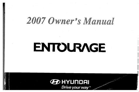 2007 hyundai entourage manual Kindle Editon