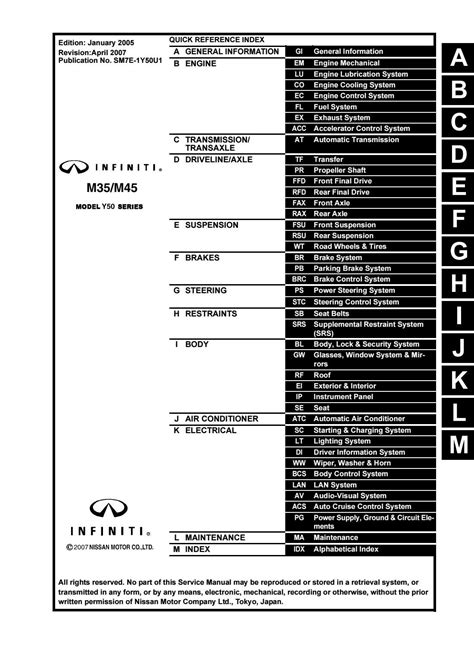 2007 infiniti m35 service schedule PDF