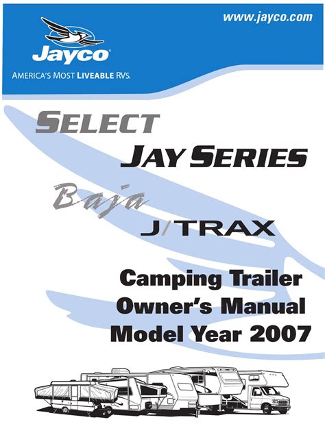 2007 jayco travel trailer repair manual PDF