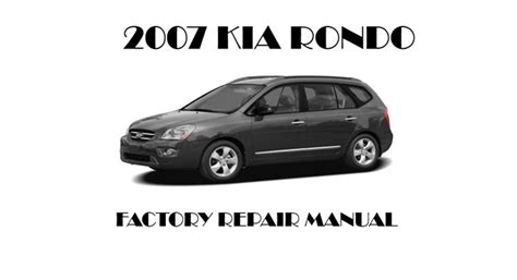 2007 kia rondo repair manual Epub