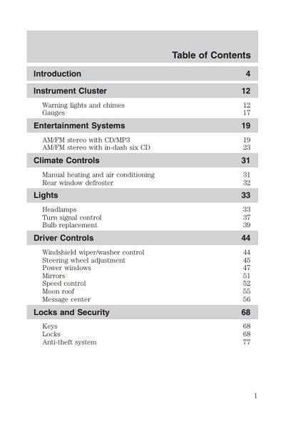 2007 mercury mariner owners manual Doc