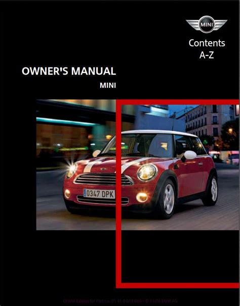 2007 mini cooper manual PDF