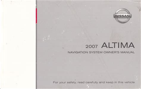 2007 nissan altima navigation manual Kindle Editon