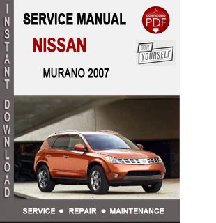 2007 nissan murano manual PDF