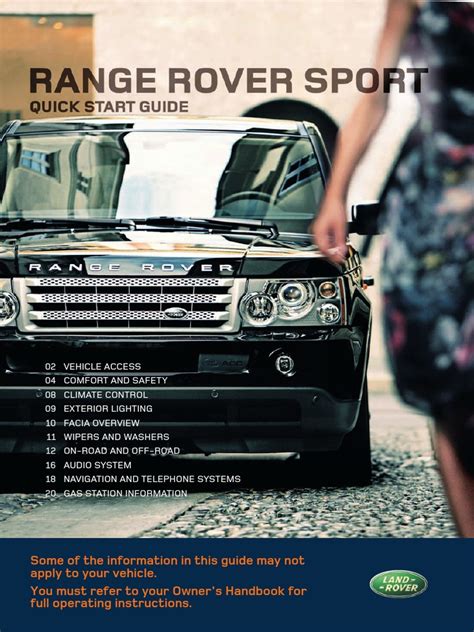 2007 range rover manual pdf Doc