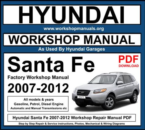 2007 santa fe repair manual PDF